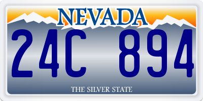 NV license plate 24C894