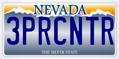 NV license plate 3PRCNTR