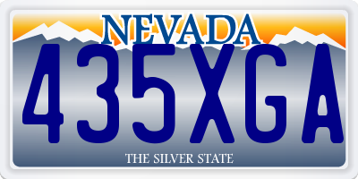 NV license plate 435XGA