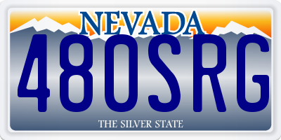NV license plate 480SRG