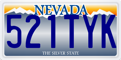 NV license plate 521TYK