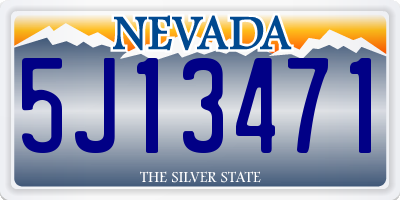 NV license plate 5J13471