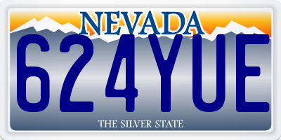 NV license plate 624YUE