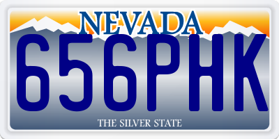 NV license plate 656PHK