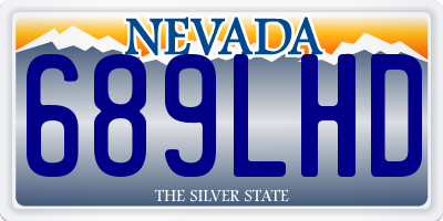 NV license plate 689LHD