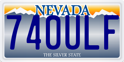 NV license plate 740ULF