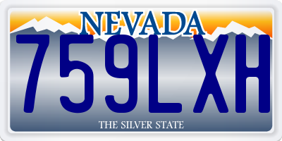 NV license plate 759LXH