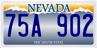 NV license plate 75A902