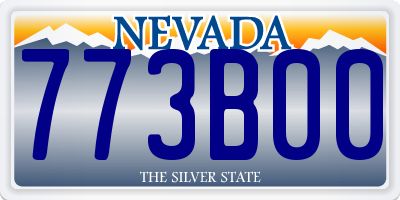 NV license plate 773B00