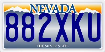 NV license plate 882XKU