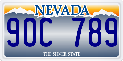 NV license plate 90C789