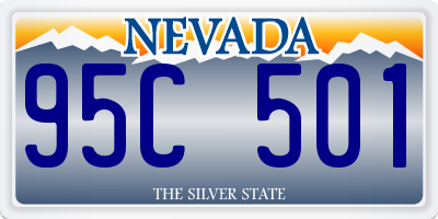 NV license plate 95C501