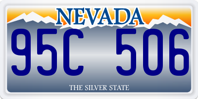 NV license plate 95C506