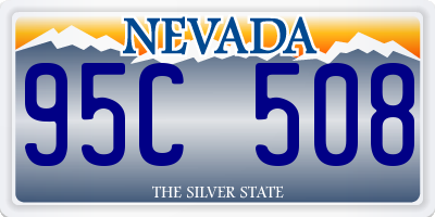 NV license plate 95C508