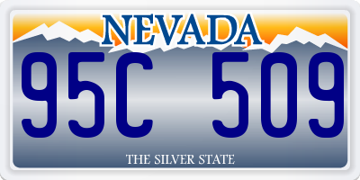 NV license plate 95C509