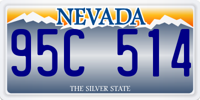 NV license plate 95C514