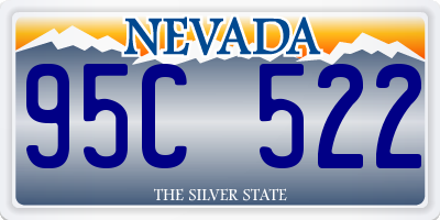 NV license plate 95C522