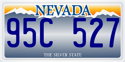 NV license plate 95C527