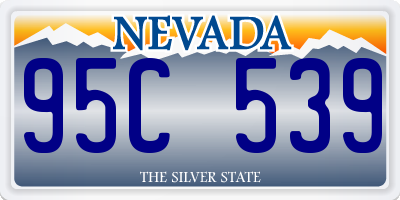 NV license plate 95C539