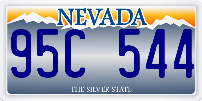NV license plate 95C544