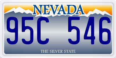 NV license plate 95C546