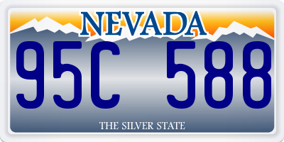 NV license plate 95C588