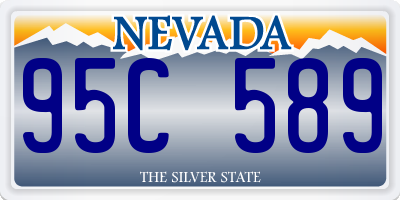 NV license plate 95C589