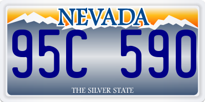 NV license plate 95C590