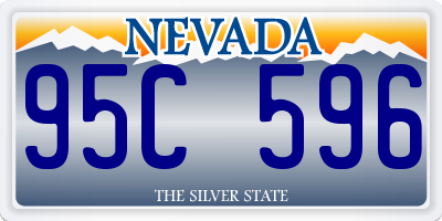 NV license plate 95C596