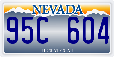 NV license plate 95C604