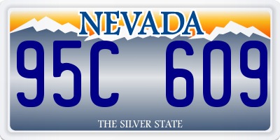 NV license plate 95C609