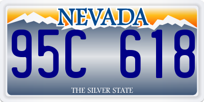 NV license plate 95C618