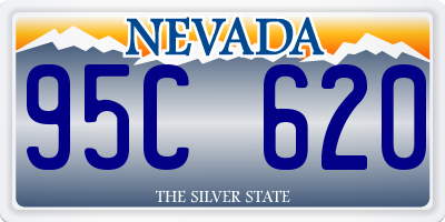 NV license plate 95C620