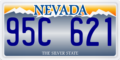 NV license plate 95C621
