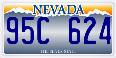 NV license plate 95C624