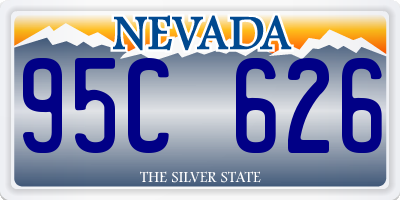 NV license plate 95C626