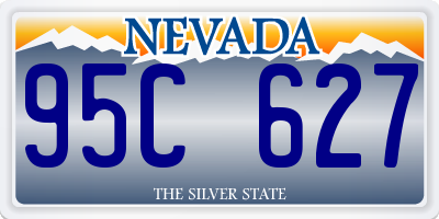 NV license plate 95C627