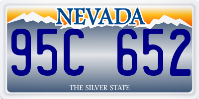 NV license plate 95C652
