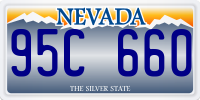 NV license plate 95C660