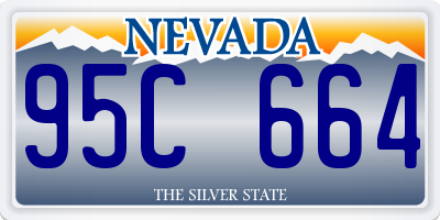 NV license plate 95C664