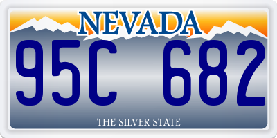 NV license plate 95C682