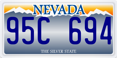 NV license plate 95C694