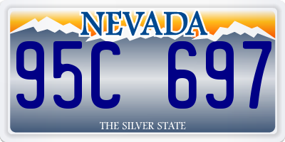 NV license plate 95C697