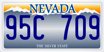 NV license plate 95C709