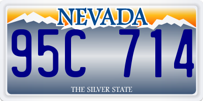 NV license plate 95C714