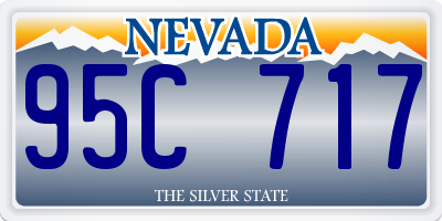 NV license plate 95C717