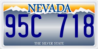 NV license plate 95C718