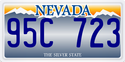 NV license plate 95C723