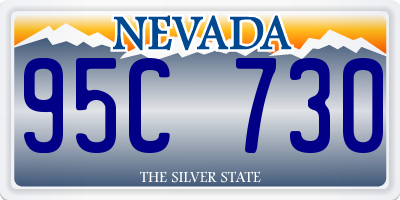 NV license plate 95C730