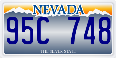 NV license plate 95C748